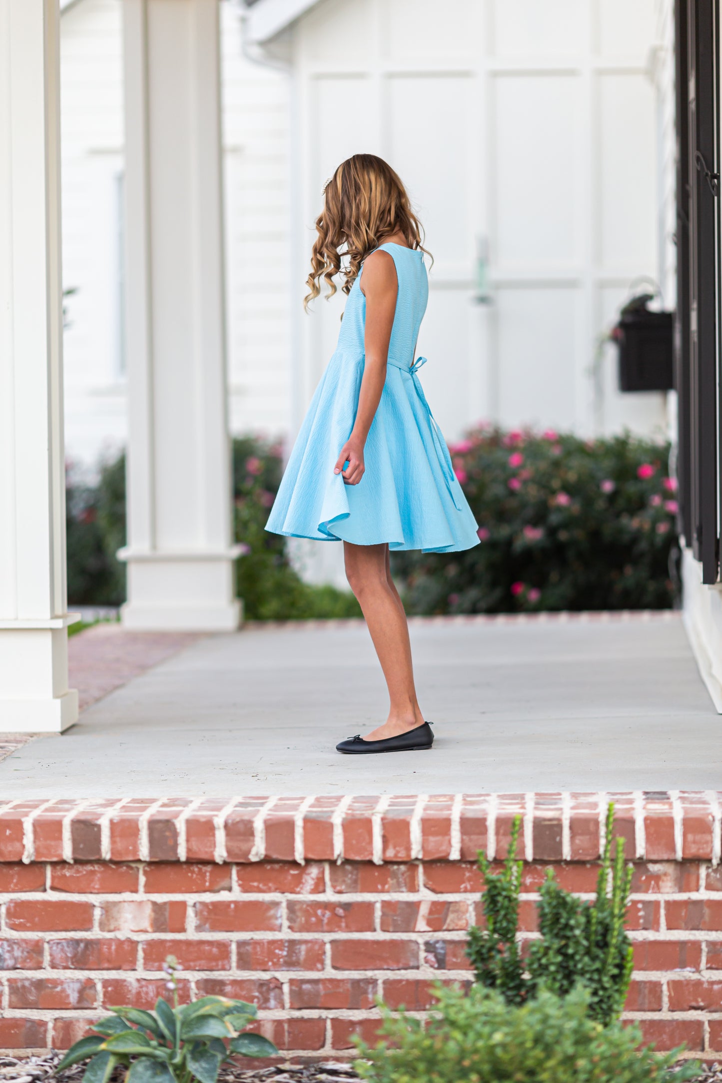 Caroline Dress in Turquoise