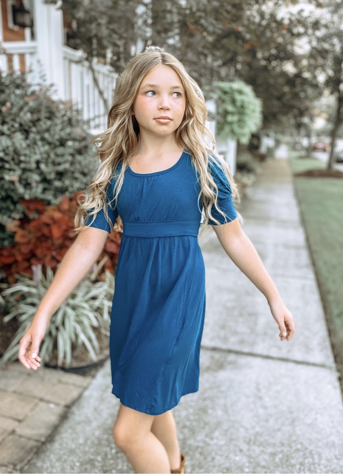 Gigi Midi Dress in Teal