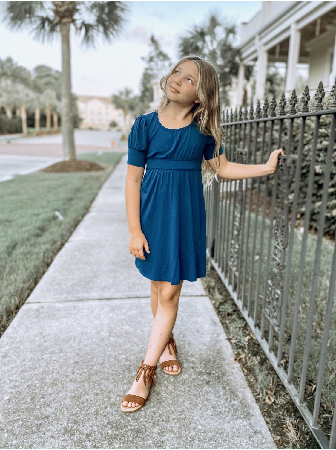 Gigi Midi Dress in Teal