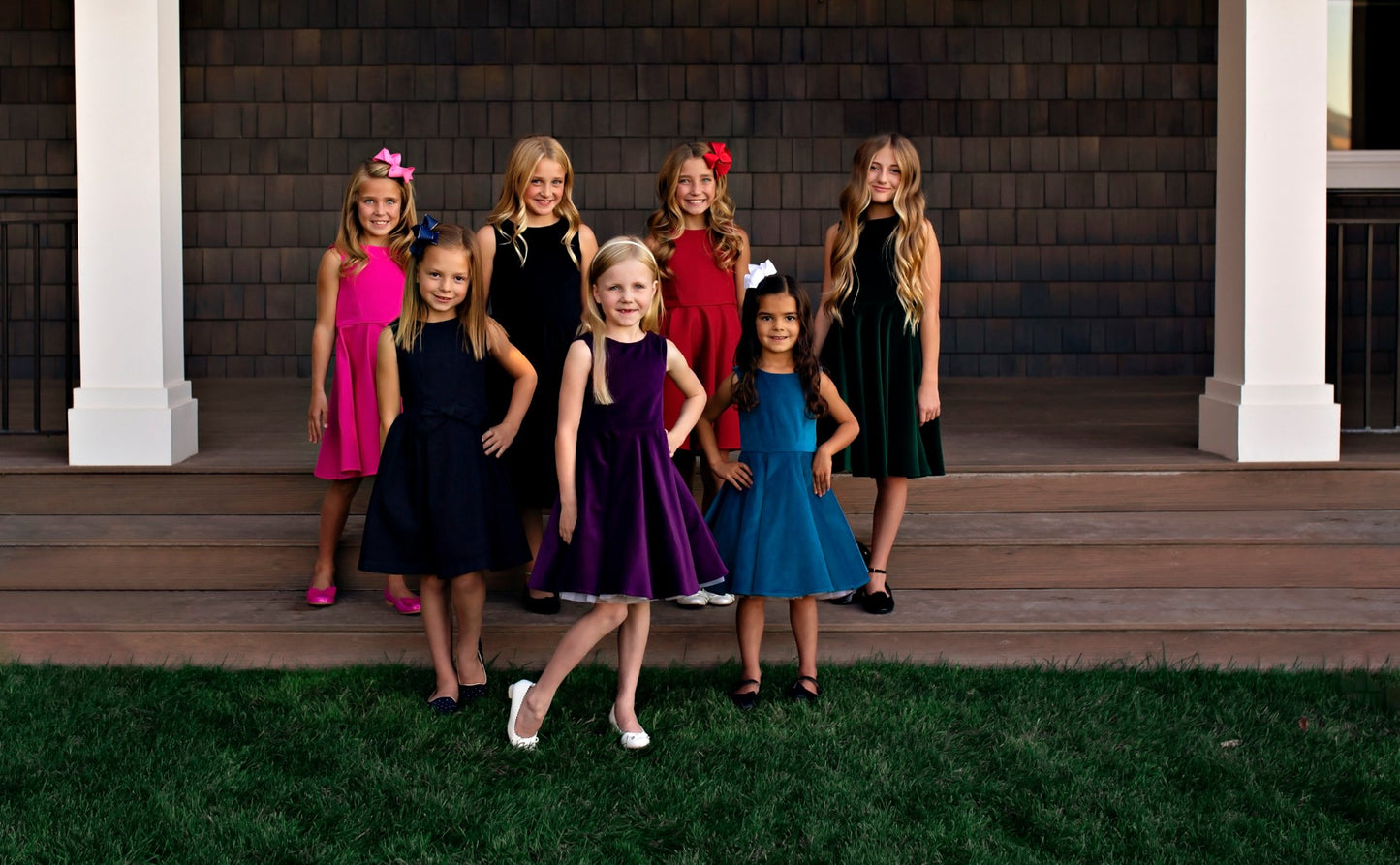 Special Occasion Velvet Dress in Black