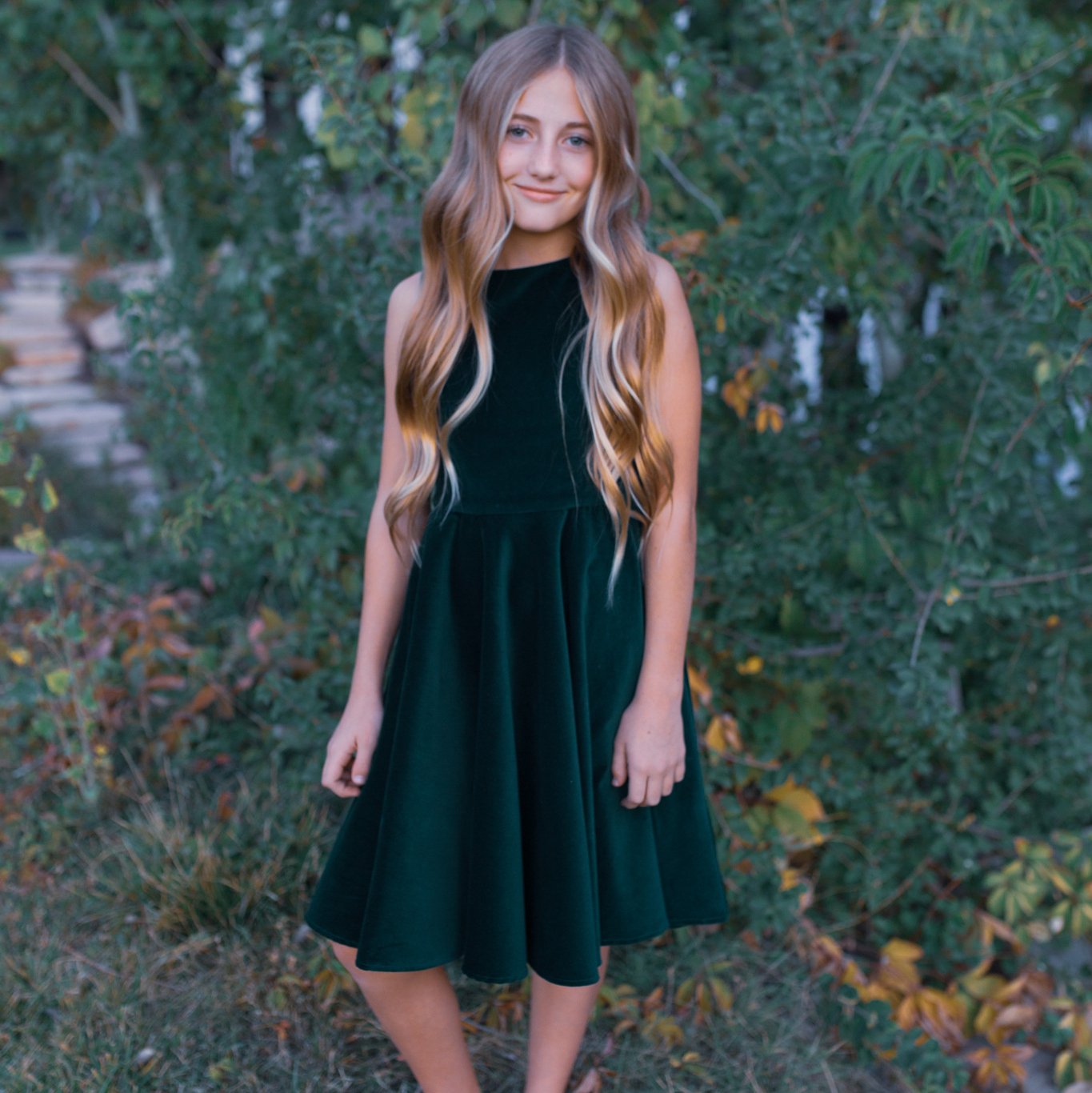 Special Occasion Velvet Dress in Black