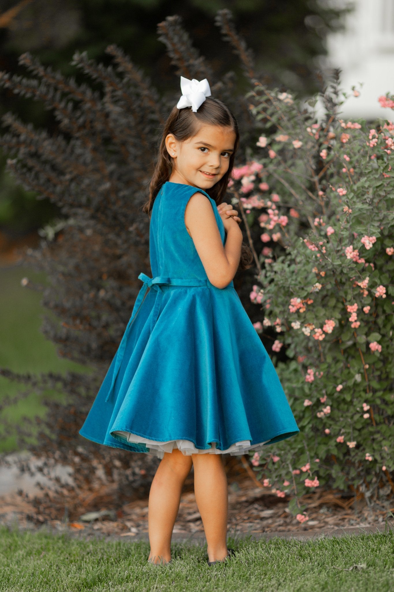 Special Occasion Velvet Dress in Blue