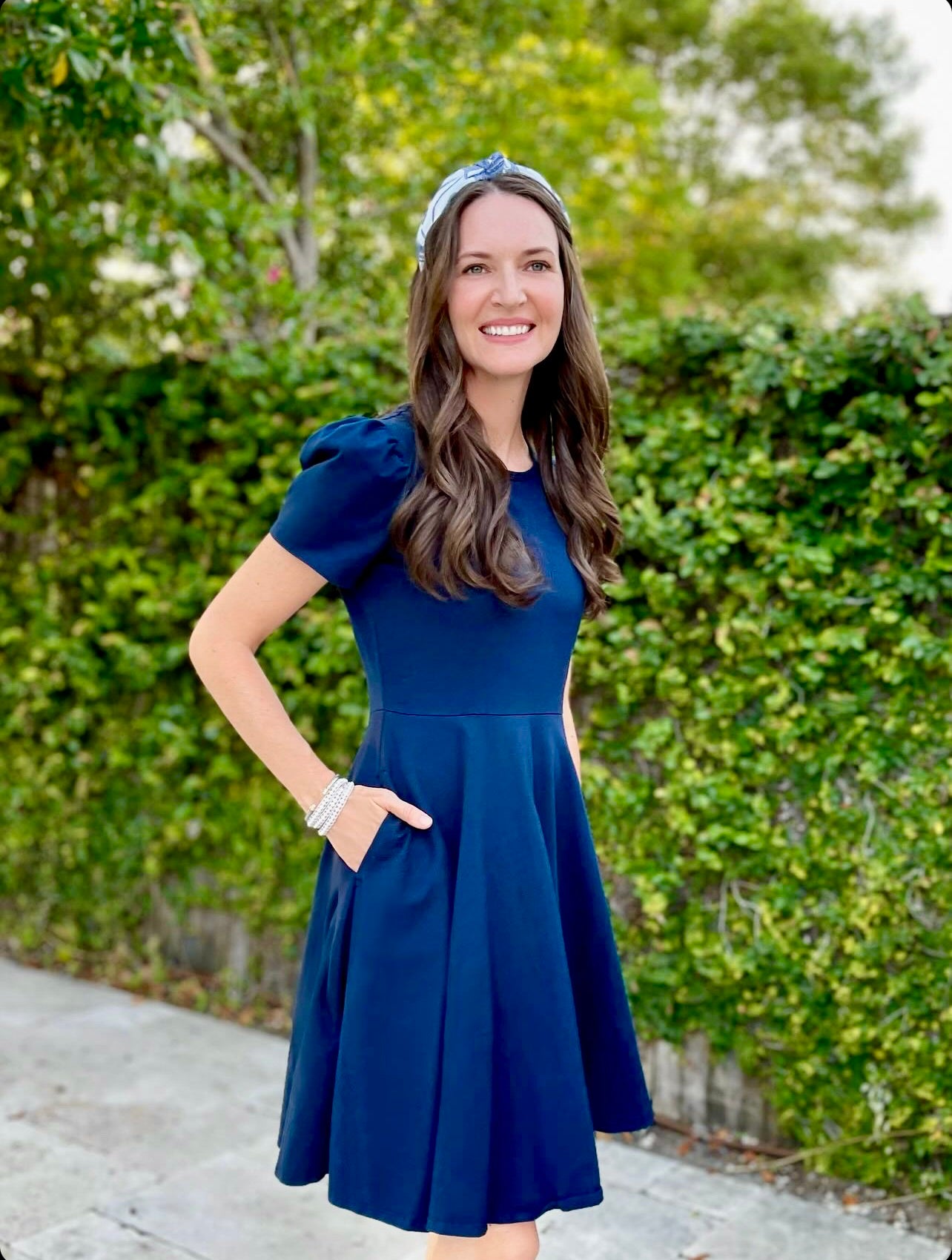 Audrey Women's Dress in Blue Classic Girl Audrey Women's Dress in Blue Classic Girl