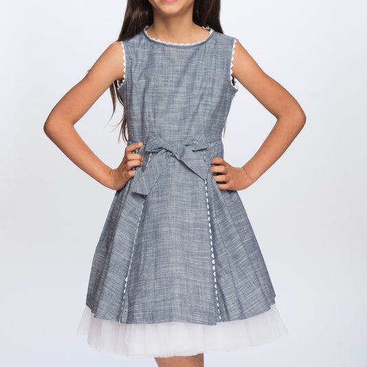 Classic Girl Clothing spring and summer blue dresses