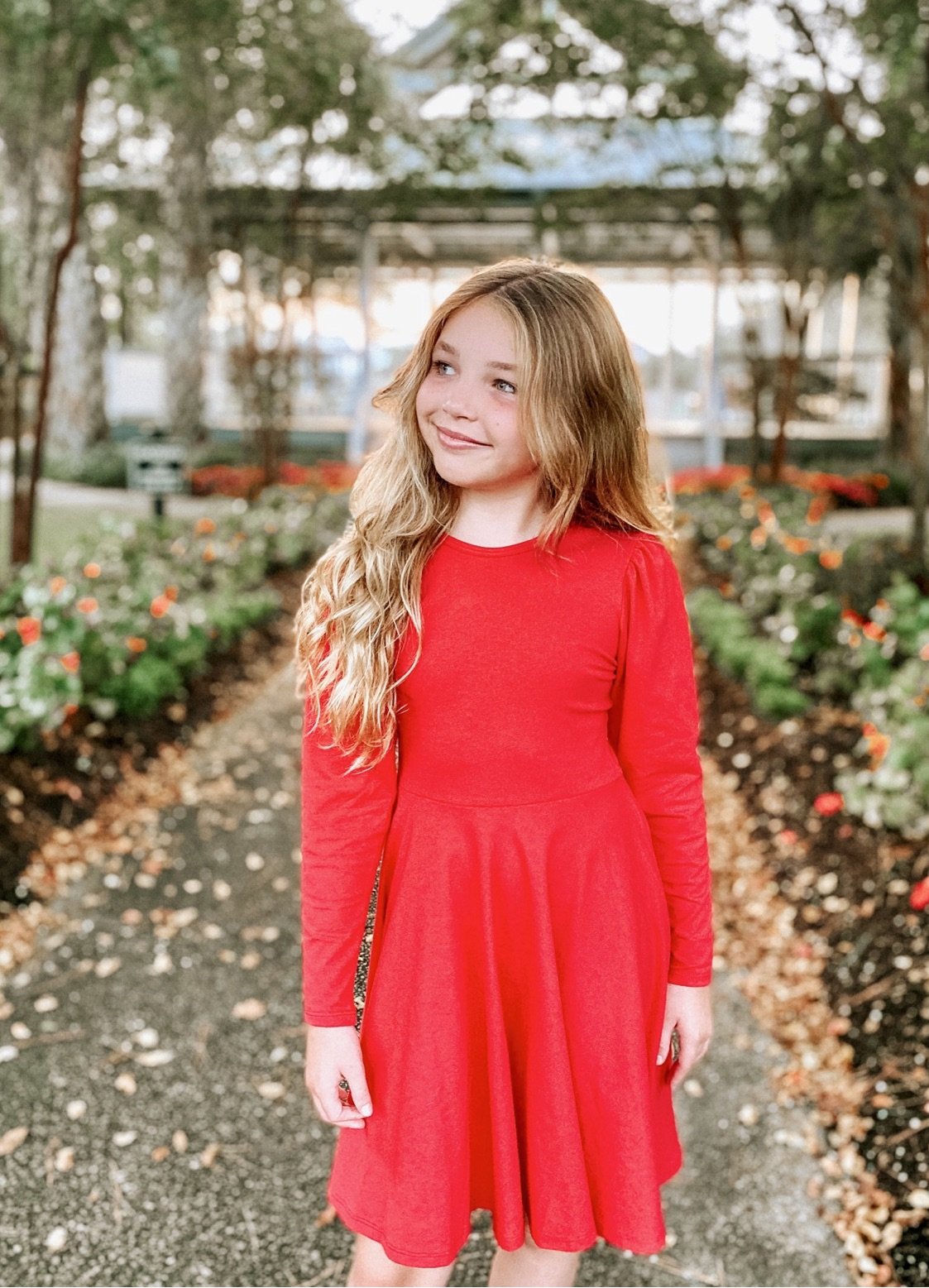 Long Sleeve T-Shirt Dress in Red | Classic Girl Clothing Long Sleeve T-Shirt Dress in Red | Classic Girl Clothing