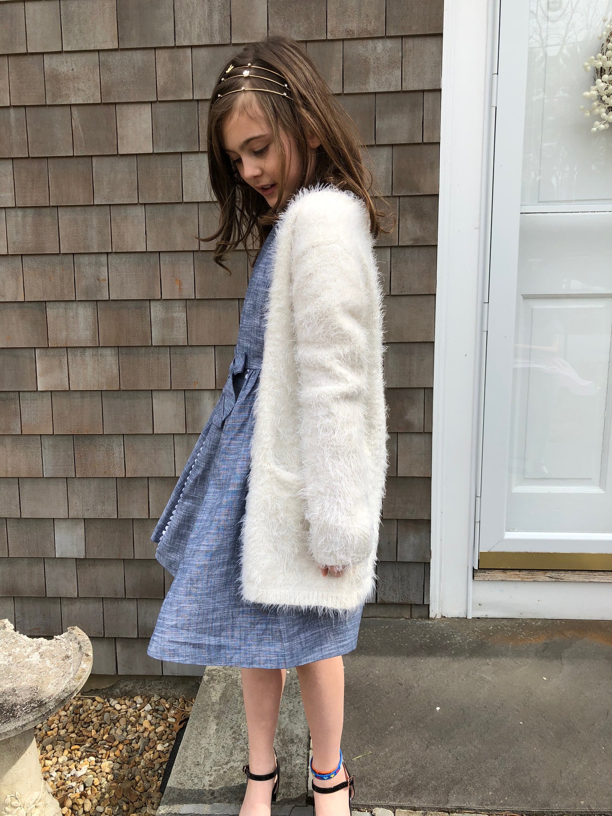chambray beach dress Long Walks on the Beach Outfit