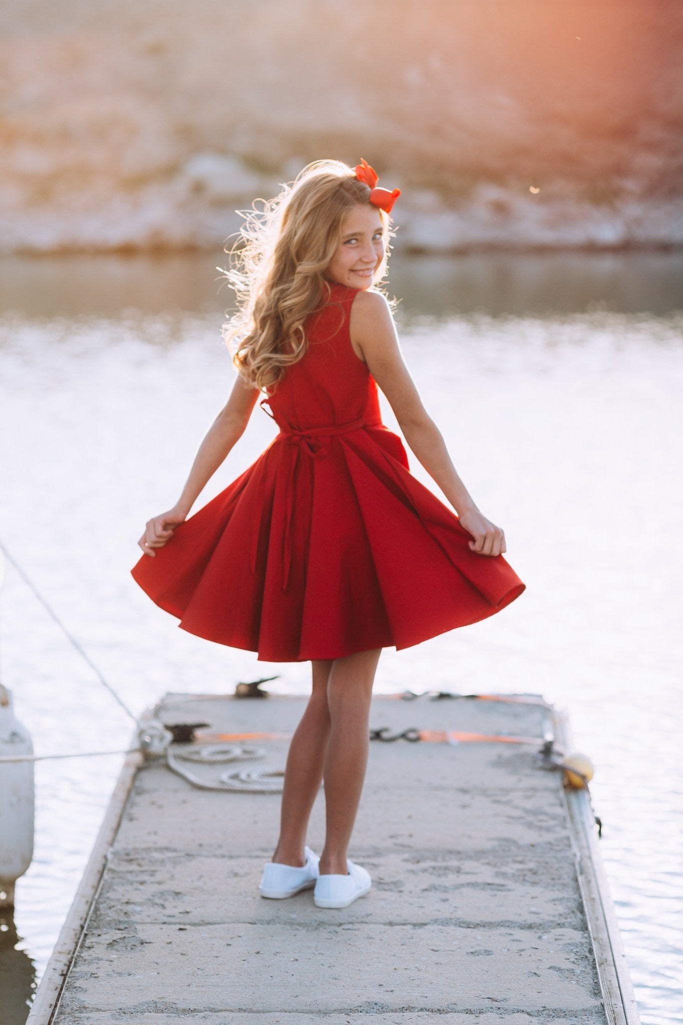 classic red dress Red party time dress is flattering and perfect for any occasion. – Classic Girl