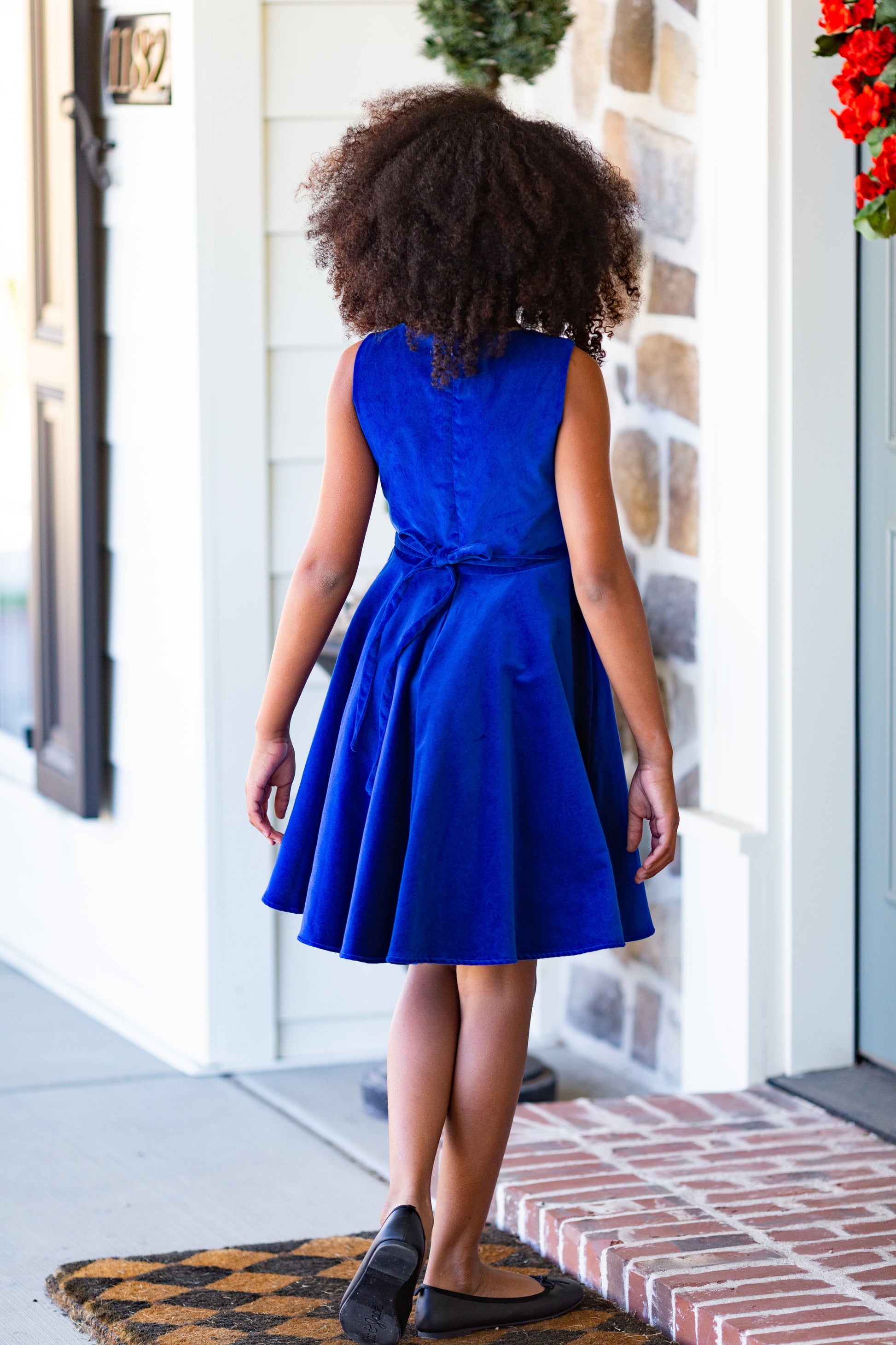 Special Occasion Dress in Royal Blue Velvet is for any occasion – Classic  Girl
