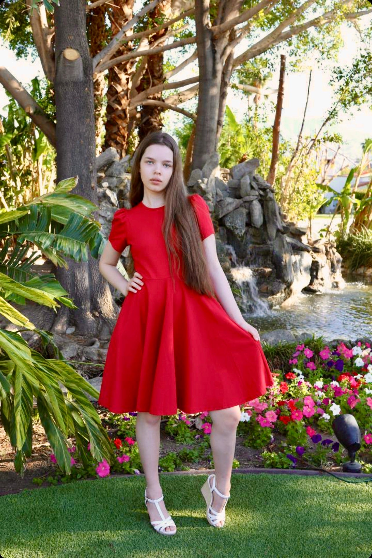 Audrey Women's Dress in Red