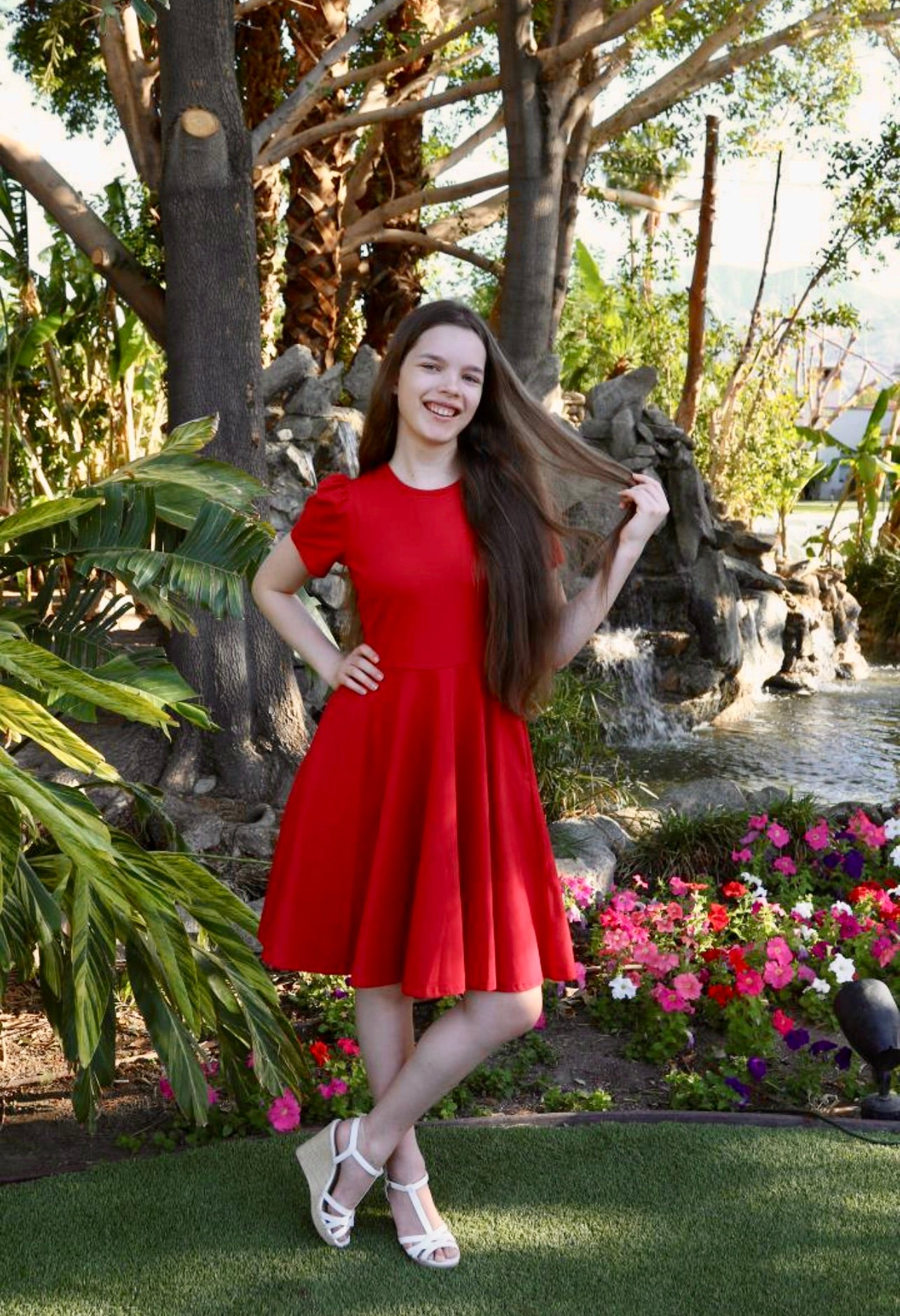 Classic cheap red dress