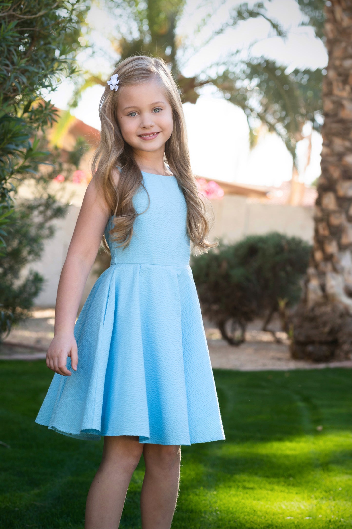 Caroline Dress in Turquoise